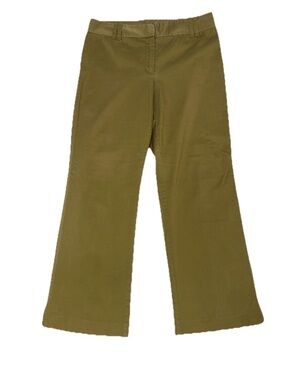 Ann Taylor High Rise Wide Leg Pants Green Size 12